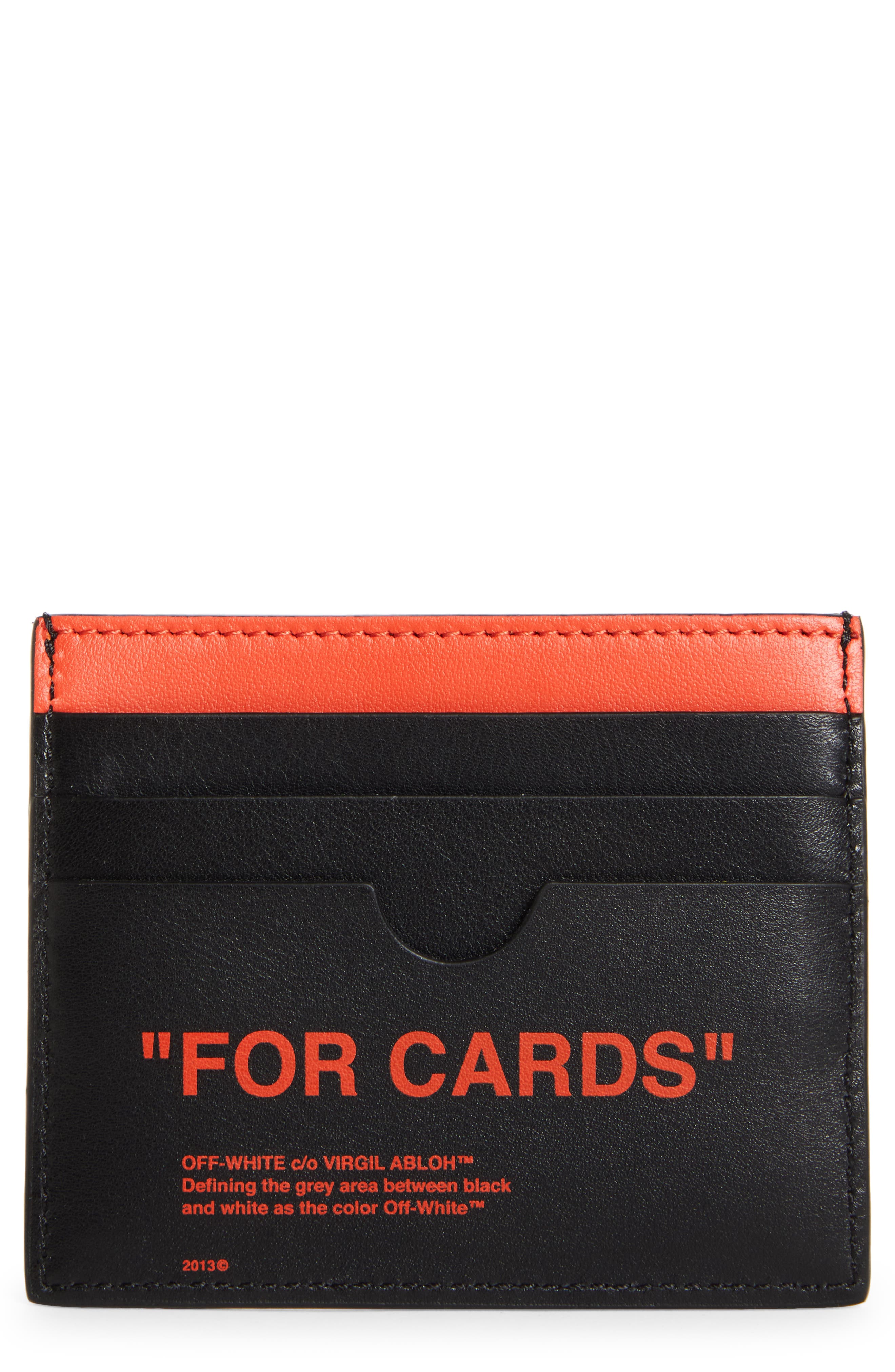 Off White Id Card Holder